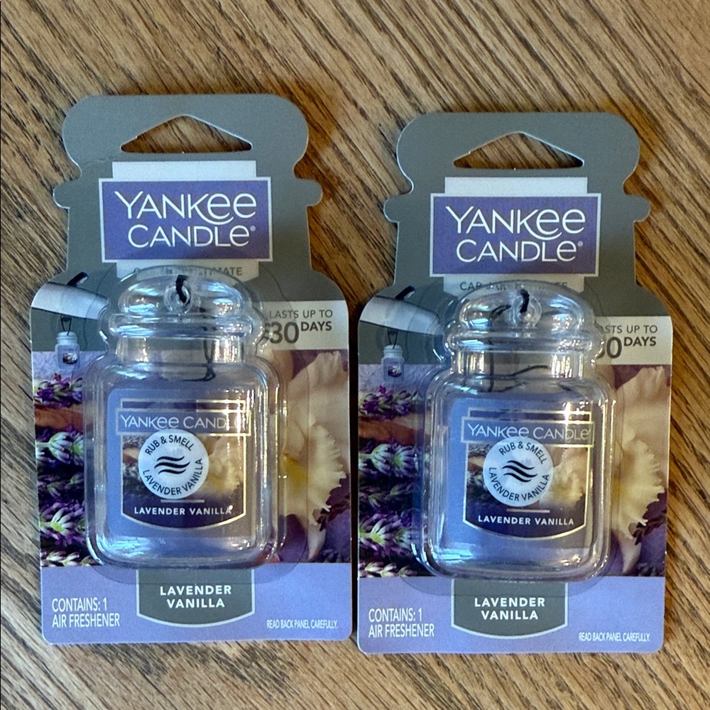 Yankee Candle Lavender Vanilla Car Jars - set of 2